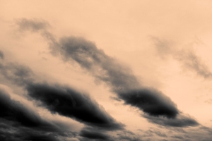 After-rain clouds, sepia, by Bill Helm, 01-25-13